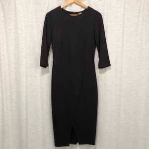 Michael Kors Black 3/4 Sleeve midi dress
